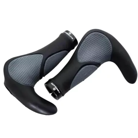 Manopla Punho Guidão Ciclismo MTB Absolute EG3 Preto e Cinza