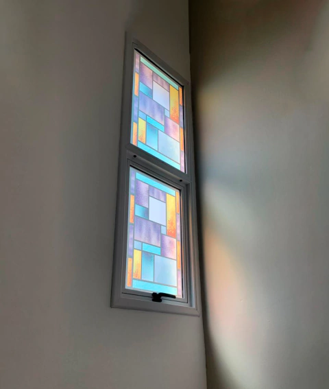 Vinilo Esmerilado Símil Vitreaux Kandinsky - comprar online