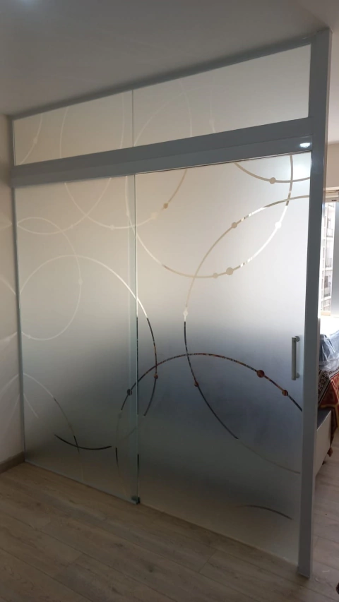 Vinilo Esmerilado calado "COSMOS"