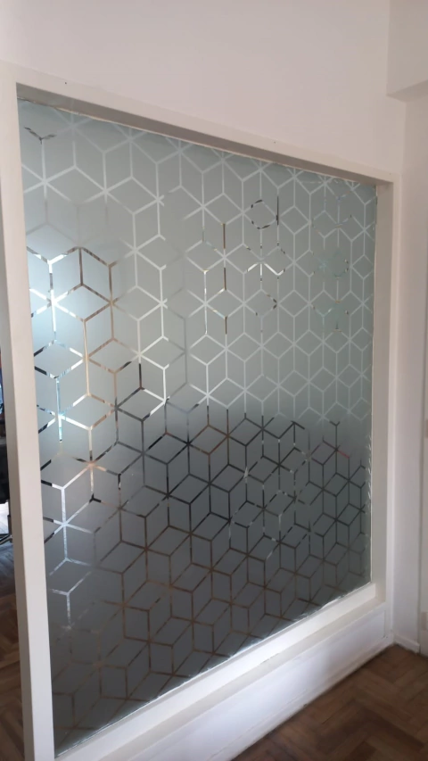 Vinilo Esmerilado calado "PANAL"