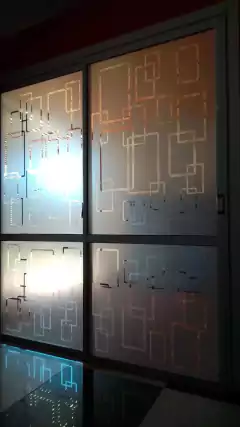 Vinilo Esmerilado calado "ESLABONES 1" - tienda online