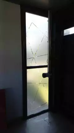 Vinilo Esmerilado calado "Líneas Aéreas"