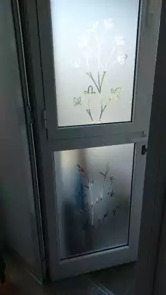 Vinilo Esmerilado calado "CAMPANITA"