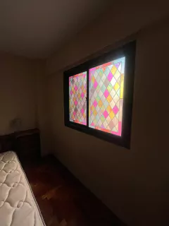 Vinilo Esmerilado Impreso Símil Vitreaux "RHOMBUS" - Esmerilados Córdoba