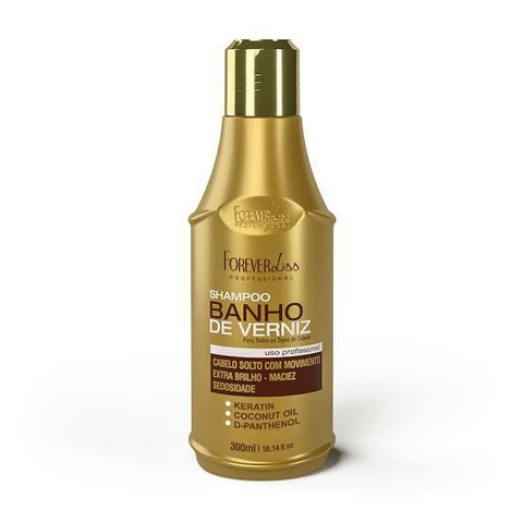 Shampoo Banho De Verniz Forever Liss 300ml - NOVO