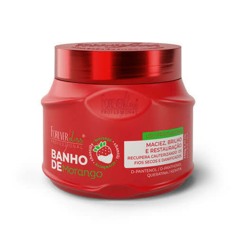 ￼Máscara Banho De Verniz Morango Forever Liss 250G