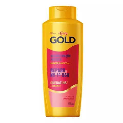 Shampoo Niely Gold Reconstrução Potente 275ml - NOVO