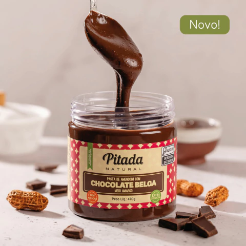 Novo! Pasta de Amendoim com Chocolate Belga Zero Açúcar - 470g - comprar online