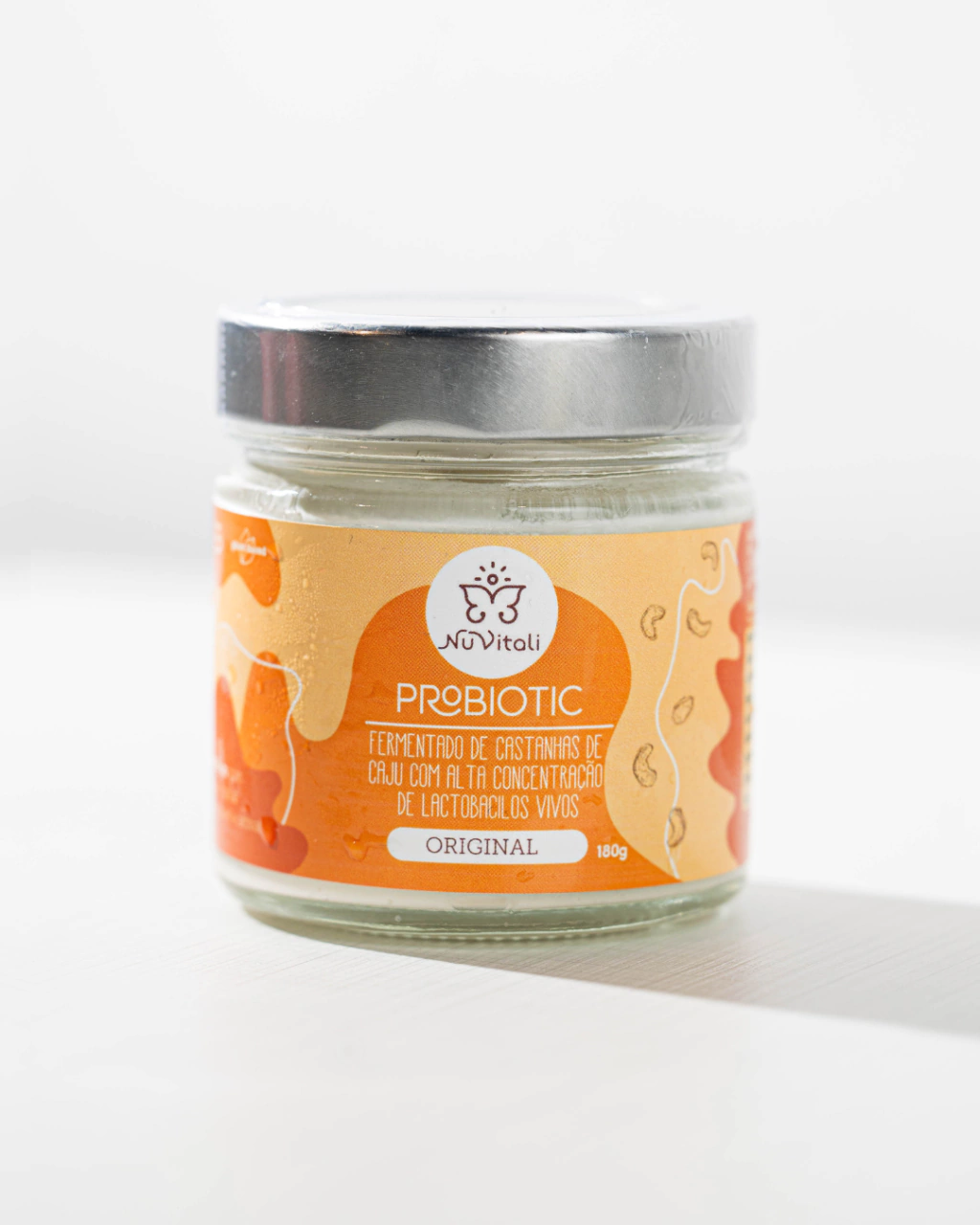 Requeijão Vegano Probiotic Original 180g Sem Glúten Sem Lactose