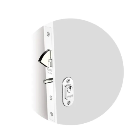 Fechadura Porta de Correr Soprano 529 Cromada Estreita