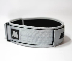CINTURON PREMIUM WEIGHTLIFTING MMEDD - STRONG EDITION - SILVER - MMEDD