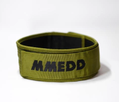 CINTURON PREMIUM WEIGHTLIFTING MMEDD - STRONG EDITION - GREEN