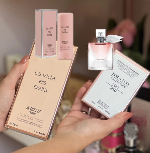 KIT LA VIE EST BELL& HIDRATANTE ISABELLE 200 ML + PERFUME BRAND 25 ML