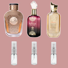 COMBO MARCANTE VERSÁTIL WATANI + SABAH + AMEERATI FRACIONADOS 15 ML TOTAL