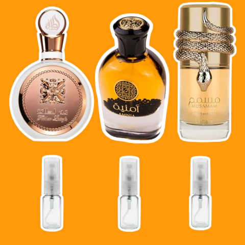 COMBO SEDUÇÃO FATAL FAKHAR + AMNIA + MUSAMAM FRACIONADO 3x5 ML