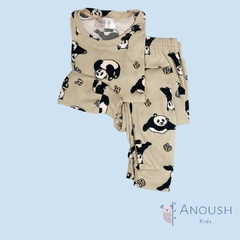 Pijama Pandas beige - comprar online