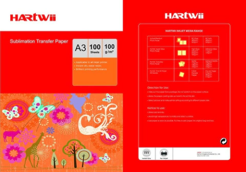Papel de sublimacion profesional Hartwii A3