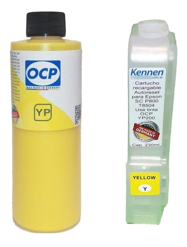 Cartucho Recargable 3 Xl Para Epson Surecolor P800 Tinta Ocp