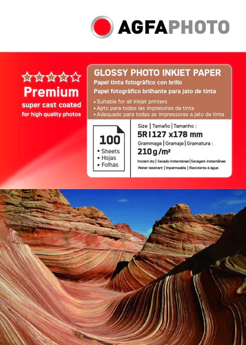 Papel Fotográfico 13x18 Agfa Premium Foto 210gr Kennen