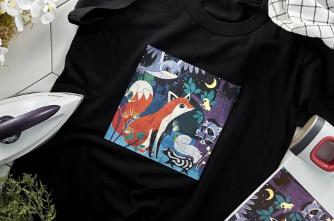 Subli Fabric Plus Unitrade Sublimá sobre algodón SIN PAPEL Coreano - 44cm x 25mt - comprar online