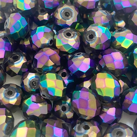 COD 8448 - Cristal 6mm Colorido Boreal - Aprox. 90 Pedras