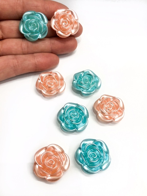 COD 7142 - Flor 20mm Passante - 2 Unidades Sortidas