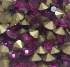 COD 6643 - Pedra de Strass SS22 Fuchsia - 10 Unidades
