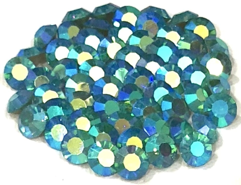 COD 2767 - Pedra de Strass SS34 Aquamarine AB - 6 Unidades
