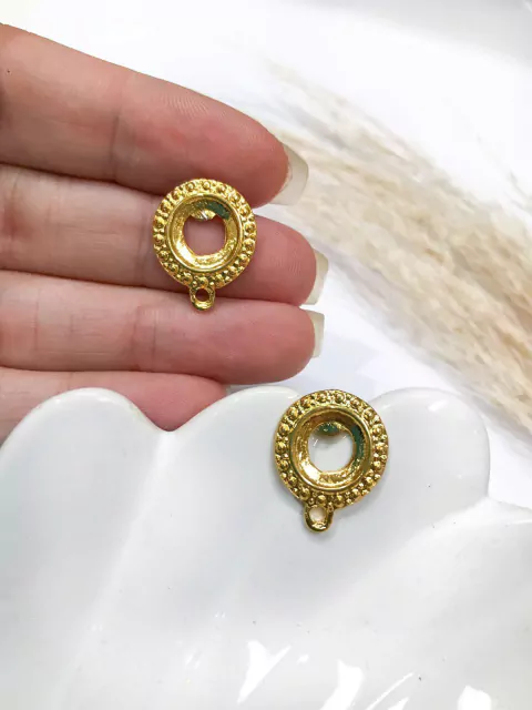 COD 1675 - Pino Para Brinco No Ouro Flash - PAR