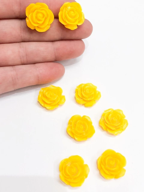 COD 2008 - Flor de Acrílico Passante (2,0cm) - 2 Unidades