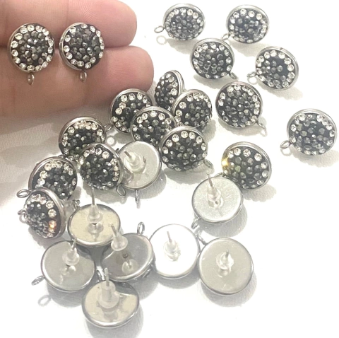 COD 4209 - Pino Para Brinco com Marcassitas e Zircônias- PAR