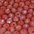 COD 2543 - Cristal 4mm Laranja Avermelhado Irizado - Aprox. 140 Pedras