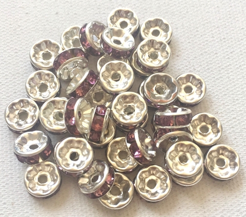COD 1556 - Rondela 8mm Rosinha - Unidade
