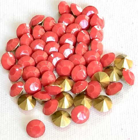 COD 2755 - Pedra de Strass SS39 Coral - Unidade