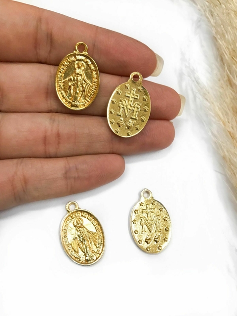 COD 9519 - Pingente Medalha 1.5x2.4 Nossa Senhora das Graças - PAR