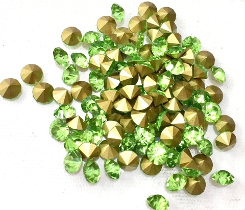 COD 5959 - Pedra de Strass SS28 Peridot - 10 Unidades