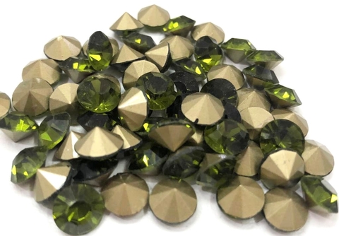 COD 7349 - Pedra de Strass SS39 Olivine - Unidade