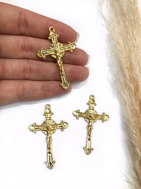 COD 9478 - Pingente Religioso Cruz 3x4,8 - Unidade