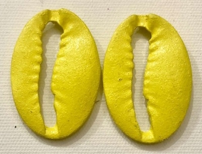 COD 3218 - PINO PARA BRINCO BÚZIOS GRANDE AMARELO - PAR