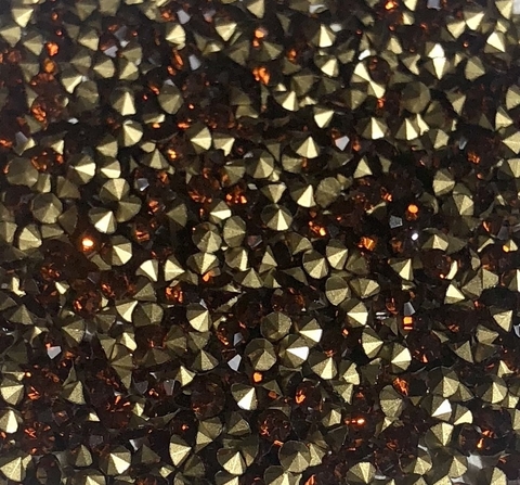 COD 2846 - Pedras de Strass SS10/PP21 Smoked Topaz - 30 Unidades