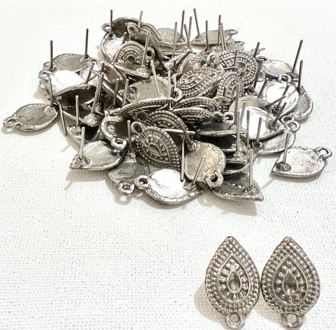 COD 1741 - Pino Para Brinco Prata Velha - PAR