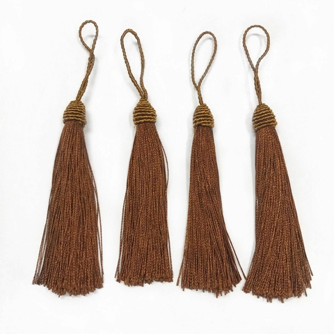 COD 9047 - Tassel de Luxo 9,0cm Marrom - Unidade