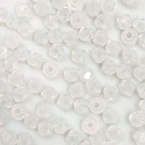 COD 9323 - Cristal 4mm Balão White Opal - Com Aprox. 80 pedras