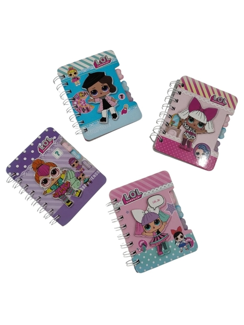 COD PC176 - Mini Caderno de Bolsa 12x9 Boneca LOL - Unidade