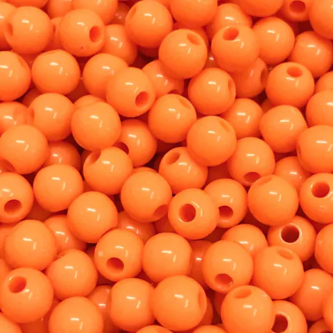 COD 9101 - Bola de Plástico 6mm Tangerina - 10 Gramas