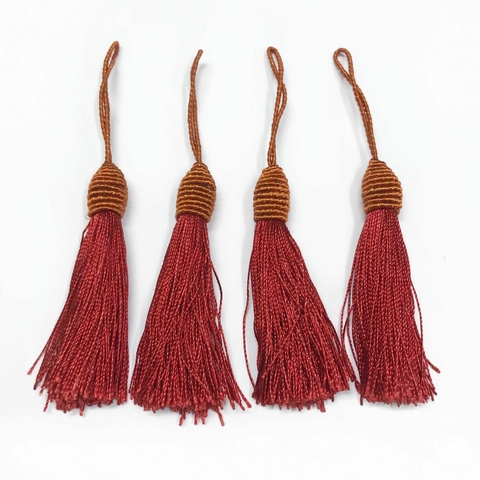 COD 9052 - Tassel de Luxo 9,0cm Bordô Avermelhado - Unidade