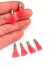 COD 2013 - Tassel Mini Chiclete com finalizador Prateado -PAR