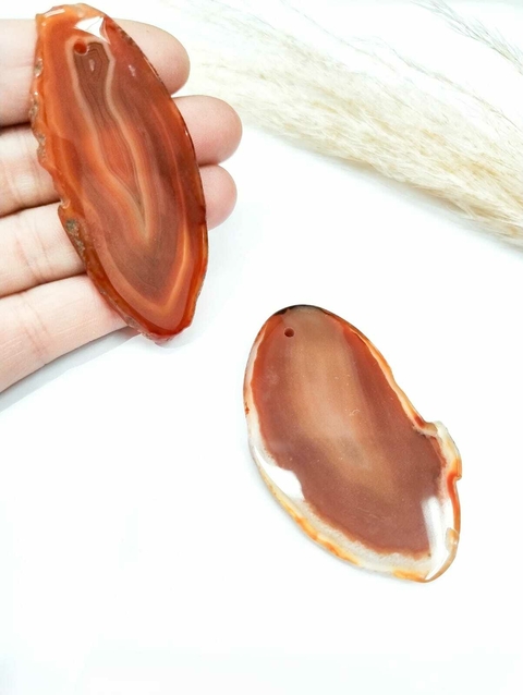 COD 6742 - Chapa de Ágata com furo - Unidade