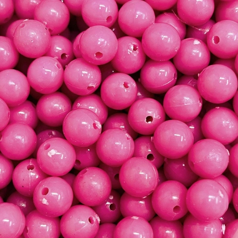 COD 9922 - Bola Plástica 10mm Rosa Chiclete - 20 Gramas