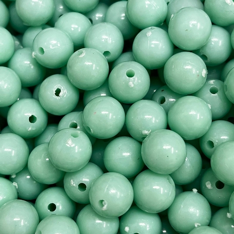COD 9923 - Bola Plástica 10mm Verde Tiffany - 20 Gramas